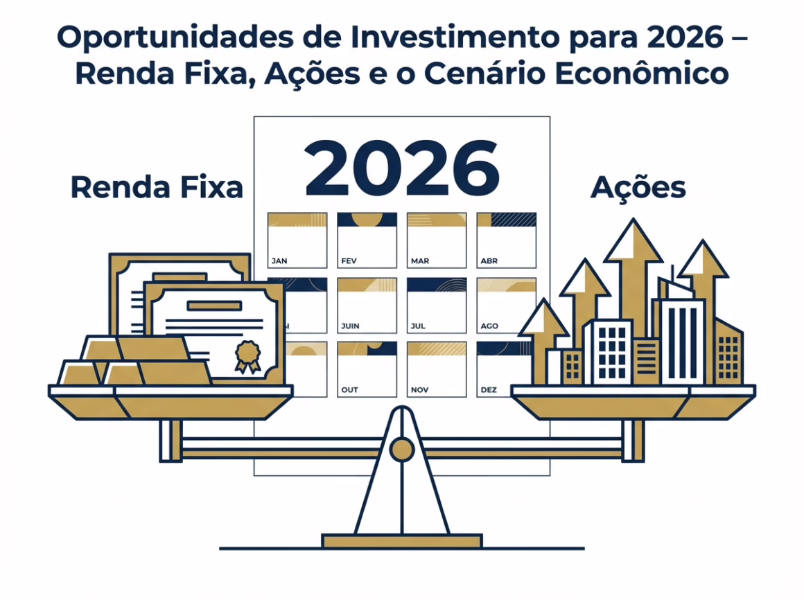 Quer saber onde investir em 2026? Analisamos as melhores oportunidades em renda fixa e ações, com base no cenário econômico e nas projeções de especialistas.